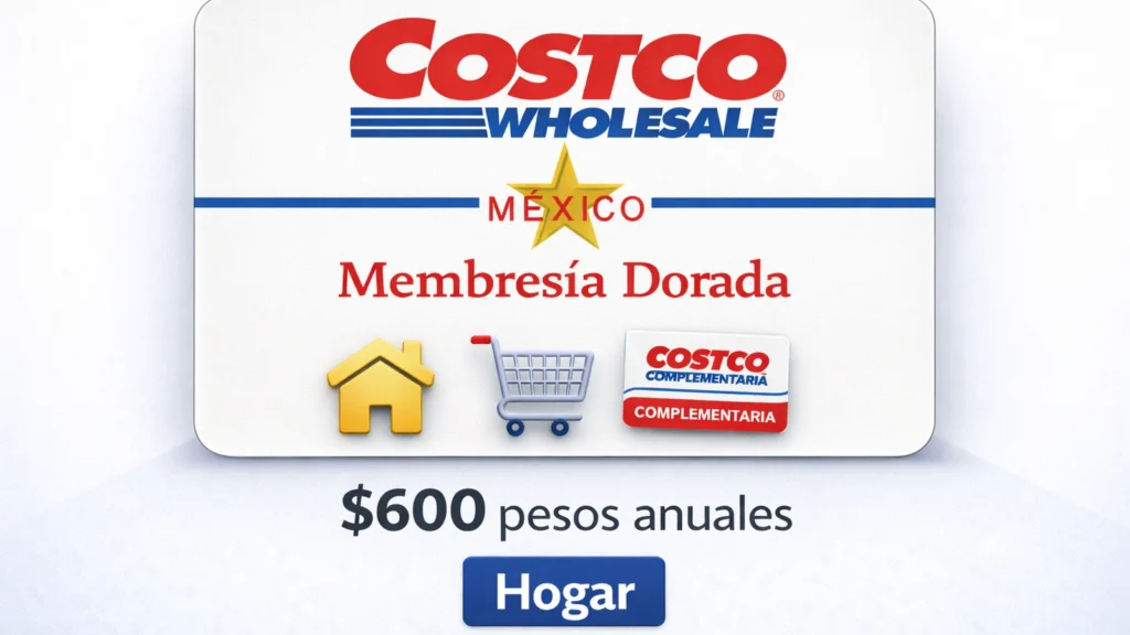 Membres&iacute;a Costco Dorada