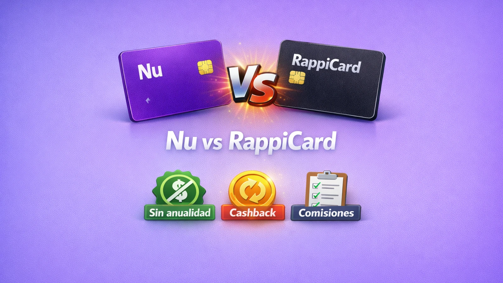 Tarjeta Nu vs RappiCard en México: ¿cuál es mejor en 2026?
