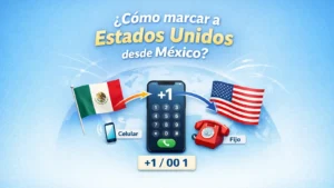 ¿Cómo marcar a Estados Unidos desde México en 2026?
