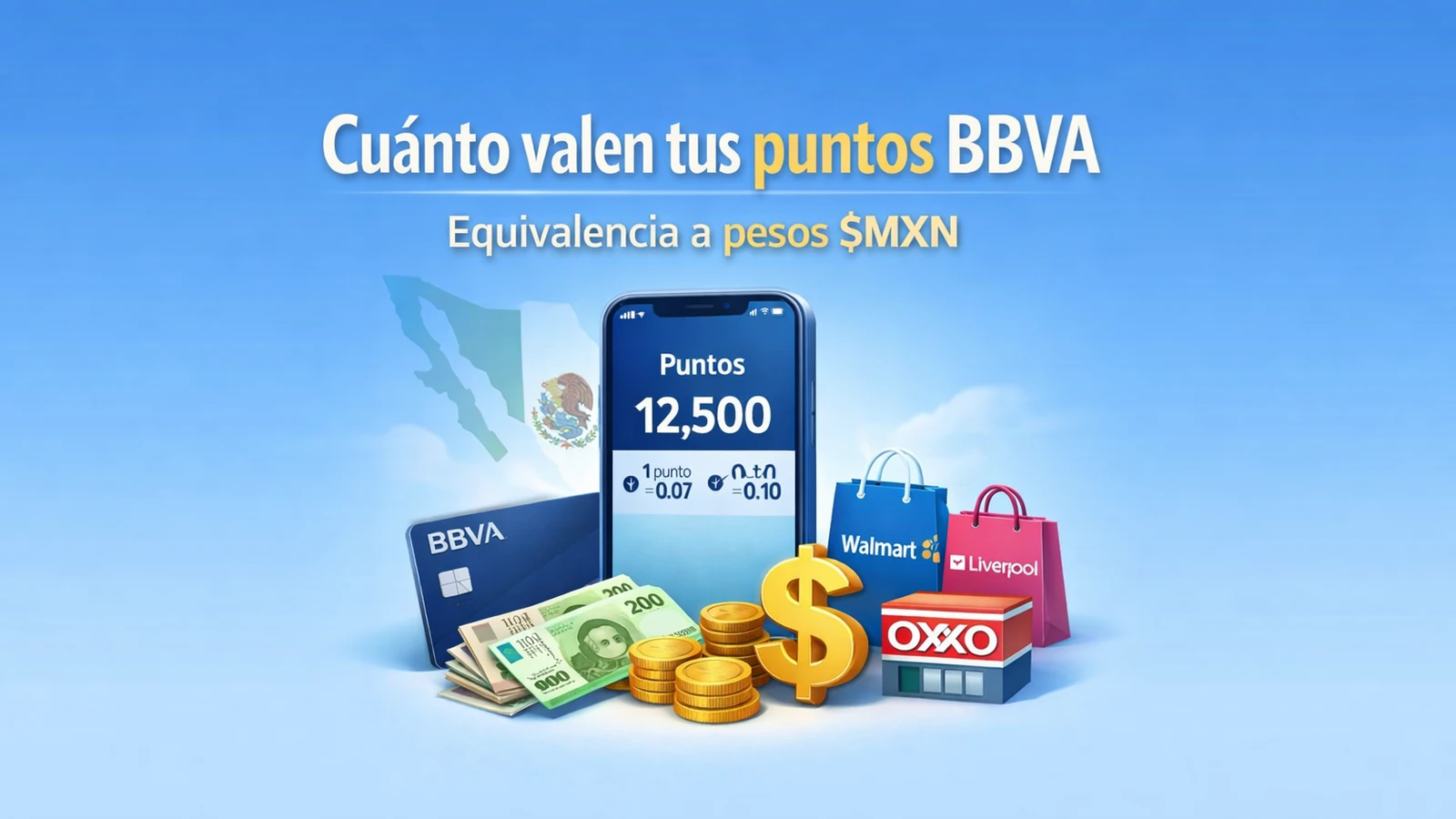 ¿Cuánto valen los Puntos BBVA o puntos Bancomer y a cuánto equivalen a pesos en 2026?