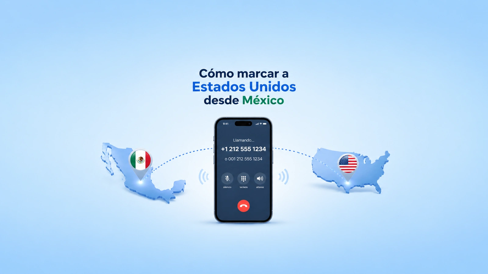 Cómo marcar a Estados Unidos desde México en 2026