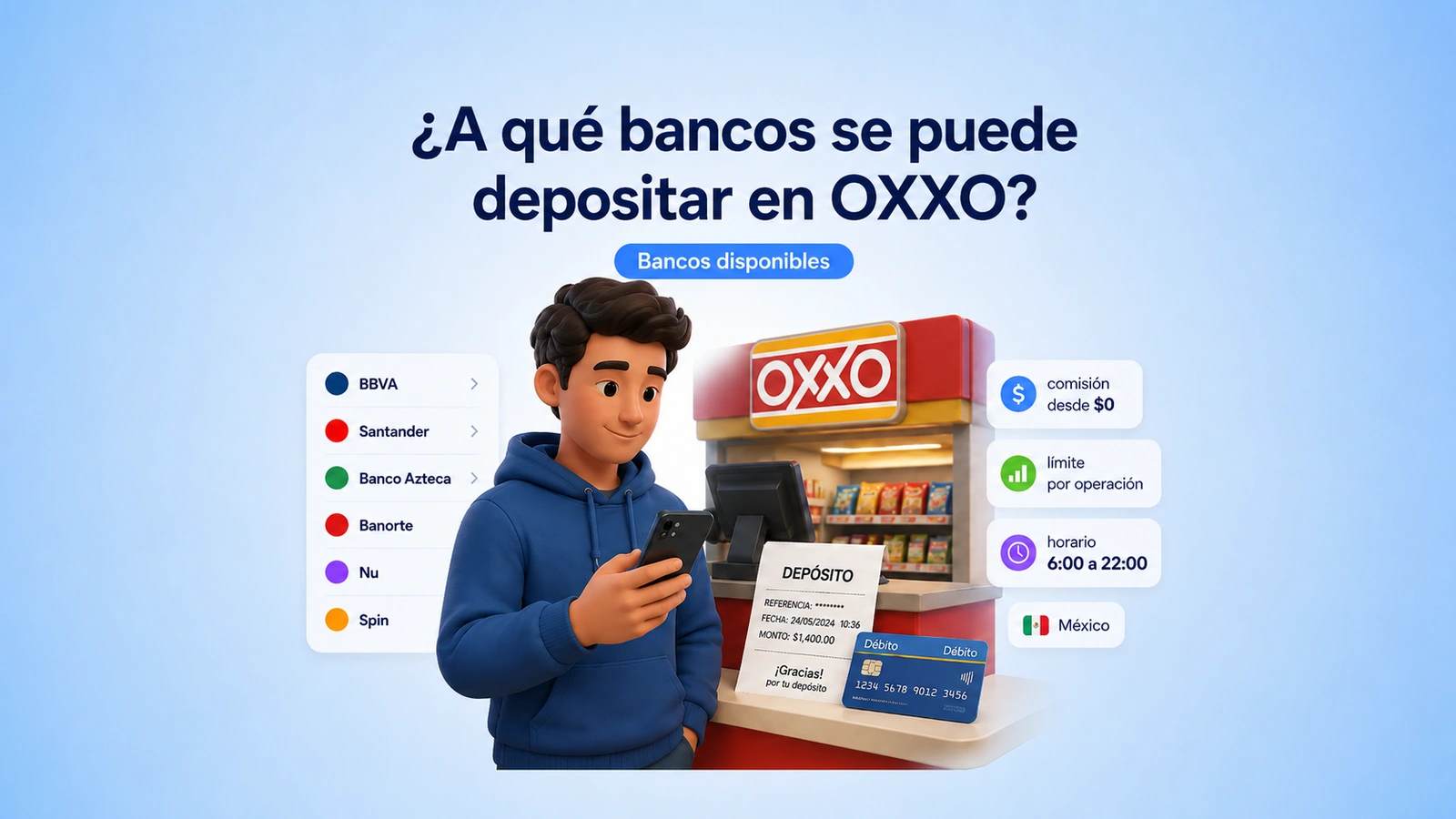 ¿A qué bancos se puede depositar en OXXO? Lista, límites y comisiones