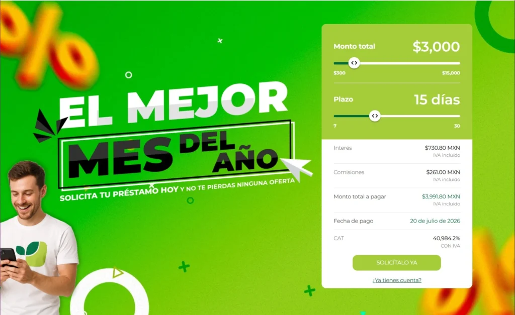 Pantalla principal del sitio web oficial de Vivus en México.
