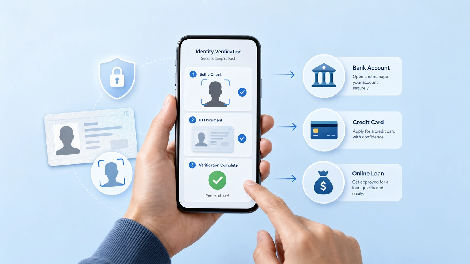 Identity Verification for Bank Accounts, Credit Cards and Loans